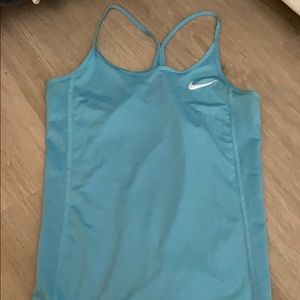 NIKE light blue running tank